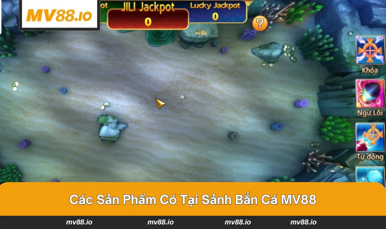 Các phòng chơi bắn cá đa dạng và nhiều chủ đề khác nhau tại MV88.