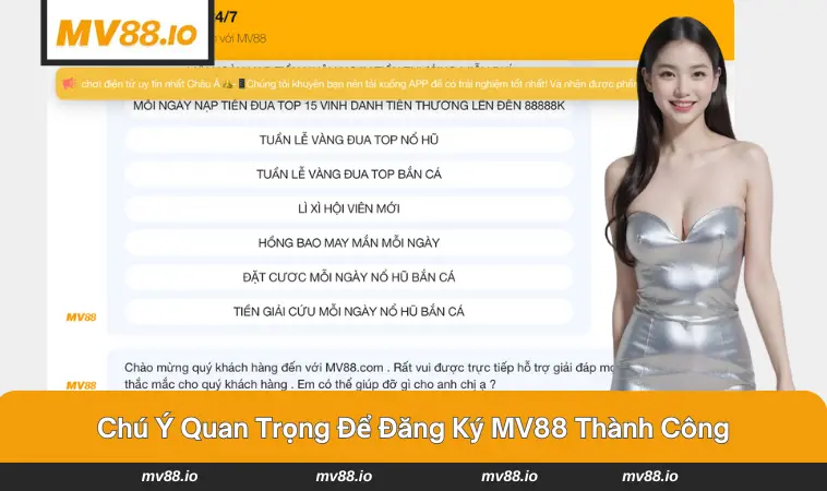 Một số lưu ý quan trọng khi đăng ký MV88 cần lưu tâm