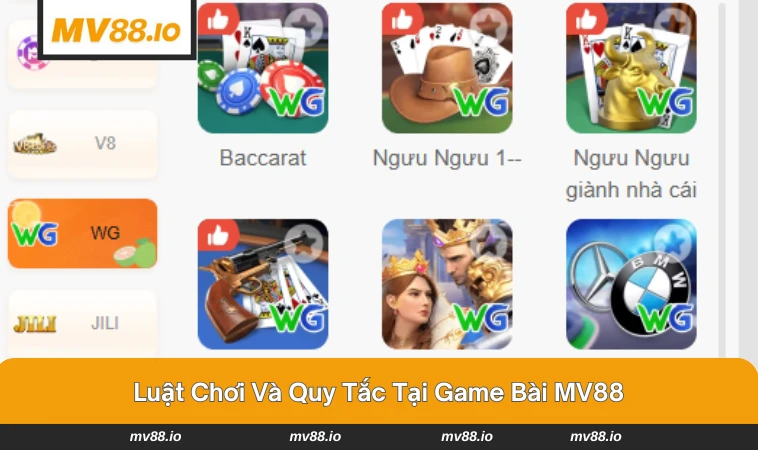 Hiểu luật và quy tắc mỗi trò chơi trong game bài
