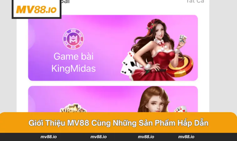 MV88 cùng đa dạng các sản phẩm cược hấp dẫn