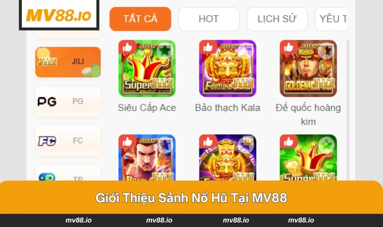 Không gian sảnh nổ hũ tại MV88 với thiết kế bắt mắt.