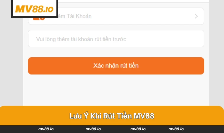 Người chơi cần lưu ý khi nhập thông tin để rút tiền.
